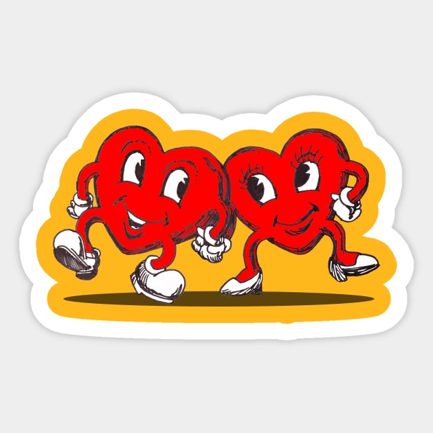hearts forever Sticker by TakeItUponYourself